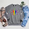 Rainbow Book With Stars And Moon Phases Gay Pride LGBT Raglan Sleeve Sweatshirt Deep Heather Rainbow Book With Stars And Moon Phases Gay Pride LGBT Raglan Sleeve Sweatshirt Deep Heather