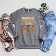 Read Banned Books Club Freely Anti-Censorship Librarian Raglan Sleeve Sweatshirt Deep Heather