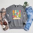 Read a Book Bruh English Teacher Groovy Retro Reading For Men Women Raglan Sleeve Sweatshirt Deep Heather Read a Book Bruh English Teacher Groovy Retro Reading For Men Women Raglan Sleeve Sweatshirt Deep Heather