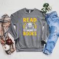 Read More Books Book Lovers Reading Raglan Sleeve Sweatshirt Deep Heather