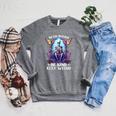 Read Books Be Kind Stay Weird Skeleton Reading Book Bookish Raglan Sleeve Sweatshirt Deep Heather