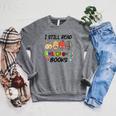 I Still Read Children's Books Raglan Sleeve Sweatshirt Deep Heather