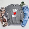 Read Your Heart Out Book Reading For Women & Men Raglan Sleeve Sweatshirt Deep Heather Read Your Heart Out Book Reading For Women & Men Raglan Sleeve Sweatshirt Deep Heather