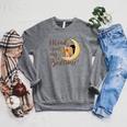 I Read Past My Bedtime Book Lover Raglan Sleeve Sweatshirt Deep Heather