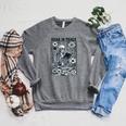 Read In Peace Book Lover Bookworm Skeleton Book Lover Performance Raglan Sleeve Sweatshirt Deep Heather