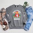 Read S'More Books Camping Marshmallow Outdoor Reading Raglan Sleeve Sweatshirt Deep Heather