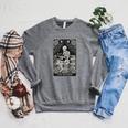 The Reader – Gothic Book Lover Dark Academia Premium Tri-Blend Raglan Sleeve Sweatshirt Deep Heather
