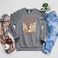 Reading Book Club Western Life We Read At Dawn Cowgirls Raglan Sleeve Sweatshirt Deep Heather