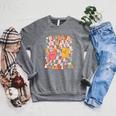 Reading Book Lover School Librarian Hooray It's Library Day Raglan Sleeve Sweatshirt Deep Heather