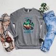 Reading Bookmarks Are For Quitters Book Mark Raglan Sleeve Sweatshirt Deep Heather
