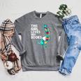 Reading Books For Girl Kids Bookworm Story Reader Raglan Sleeve Sweatshirt Deep Heather