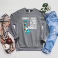 Reading Books For Men Women Bookworm Story Reader Raglan Sleeve Sweatshirt Deep Heather