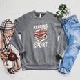 Reading Is My Favorite Sport Reader Books Novel Lecture Raglan Sleeve Sweatshirt Deep Heather Reading Is My Favorite Sport Reader Books Novel Lecture Raglan Sleeve Sweatshirt Deep Heather
