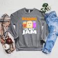 READING IS MY JAM Shirt I Love To Read Books Raglan Sleeve Sweatshirt Deep Heather READING IS MY JAM Shirt I Love To Read Books Raglan Sleeve Sweatshirt Deep Heather