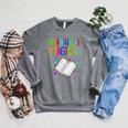 Reading Is Magical I Love To Read Book Lovers Teacher Raglan Sleeve Sweatshirt Deep Heather