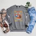 Reading Makes Me Gobble With Joy Turkey Reading Book L Raglan Sleeve Sweatshirt Deep Heather
