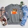 Reading Owl Art Men Women Kids Bookworm Book Lovers Raglan Sleeve Sweatshirt Deep Heather