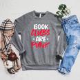 Reading Reader Bookworm Book Clubs Are Punk Raglan Sleeve Sweatshirt Deep Heather Reading Reader Bookworm Book Clubs Are Punk Raglan Sleeve Sweatshirt Deep Heather