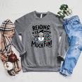 Reading Is Snow Much Fun Winter Bookworm Loves Reading Book Raglan Sleeve Sweatshirt Deep Heather Reading Is Snow Much Fun Winter Bookworm Loves Reading Book Raglan Sleeve Sweatshirt Deep Heather