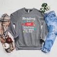 Reading Is a Ticket To Wherever Fun Book Read Library Raglan Sleeve Sweatshirt Deep Heather Reading Is a Ticket To Wherever Fun Book Read Library Raglan Sleeve Sweatshirt Deep Heather