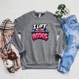 Reading Workout Lift So I Can Carry More Books Reader Raglan Sleeve Sweatshirt Deep Heather