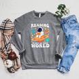Reading Is Out Of This World Space Books Lover Kids Raglan Sleeve Sweatshirt Deep Heather