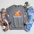 Readsolotl Book Lover & Axolotl Raglan Sleeve Sweatshirt Deep Heather
