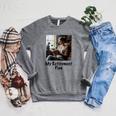 My Retirement Plan Cat Lover Wine Drinker Book Reader Raglan Sleeve Sweatshirt Deep Heather
