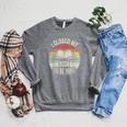 Retro Vintage I Closed My Book To Be Here Book Lover Reading Raglan Sleeve Sweatshirt Deep Heather