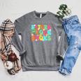 Return Your Books School Librarian School Library Worker Raglan Sleeve Sweatshirt Deep Heather