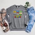 Rock Paper Scissors Nothing Beats Reading Book Lovers Raglan Sleeve Sweatshirt Deep Heather