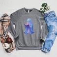 Scary Reading Book Lovers Halloween Costume Pastel Ghost Raglan Sleeve Sweatshirt Deep Heather