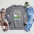 Silly Goose Book Club Raglan Sleeve Sweatshirt Deep Heather