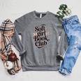 Soft Girl Book Club Coquette Bow Aesthetic Reader Raglan Sleeve Sweatshirt Deep Heather Soft Girl Book Club Coquette Bow Aesthetic Reader Raglan Sleeve Sweatshirt Deep Heather