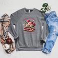 Spicy Books Spread Those Pages Like A Good Girl Dark Romance Raglan Sleeve Sweatshirt Deep Heather