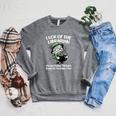 St Patricks Librarian Book Lover Library Worker School Performance Raglan Sleeve Sweatshirt Deep Heather