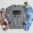 Star Wars The Book Of Boba Fett Armor Symbols V-2 Raglan Sleeve Sweatshirt Deep Heather