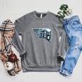 Star Wars The Book Of Boba Fett Chrome Helmet Logo Raglan Sleeve Sweatshirt Deep Heather Star Wars The Book Of Boba Fett Chrome Helmet Logo Raglan Sleeve Sweatshirt Deep Heather