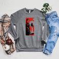 Star Wars The Book Of Boba Fett Fennec Shand Vintage Poster Raglan Sleeve Sweatshirt Deep Heather
