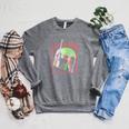 Star Wars The Book Of Boba Fett Helmet Text Stack Raglan Sleeve Sweatshirt Deep Heather
