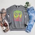Star Wars The Book Of Boba Fett Retro Poster Raglan Sleeve Sweatshirt Deep Heather