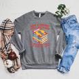 Superheroes Art Graphic Novels Comic Books Raglan Sleeve Sweatshirt Deep Heather