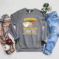 That’s What I Do Read Books I Drink Tea And I Forget Things Raglan Sleeve Sweatshirt Deep Heather