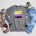 Threadless Grey Sky Chai Nonbinary Pride Book Stack Graphic Raglan Sleeve Sweatshirt Deep Heather Threadless Grey Sky Chai Nonbinary Pride Book Stack Graphic Raglan Sleeve Sweatshirt Deep Heather