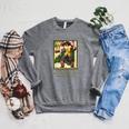 The Three Musketeers Alexandre Dumas Vintage Book Cover Raglan Sleeve Sweatshirt Deep Heather