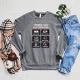 Thriller Reader Things I Do In My Spare Time Book Lover Raglan Sleeve Sweatshirt Deep Heather