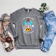 Tie-Dye Messy Bun Skull I Like My Books Spicy & My Coffee Raglan Sleeve Sweatshirt Deep Heather