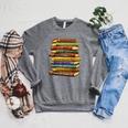 History Book Stack Leaders African American Pride Raglan Sleeve Sweatshirt Deep Heather