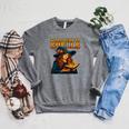 Words Turn To Spells Witchy Magic Book Aesthetic Raglan Sleeve Sweatshirt Deep Heather