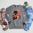 Vintage Japanese Cat Book Lovers Librarian Dad Teacher Raglan Sleeve Sweatshirt Deep Heather Vintage Japanese Cat Book Lovers Librarian Dad Teacher Raglan Sleeve Sweatshirt Deep Heather